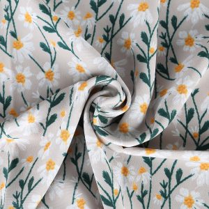 Recycled Polyester Silk Fashion Printed fabric
